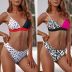 Leopard Print Stitching Bikini Split 2 Piece Swimsuit NSCMB98260
