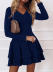 Mid-Waist Solid Color Pullover Dress NSNHYD98309