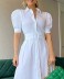 long short-sleeved dress with belt nihaostyles clothing wholesale NSNHYD98316