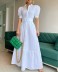 long short-sleeved dress with belt nihaostyles clothing wholesale NSNHYD98316