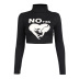 Diablo Style Printed High Neck Long-Sleeved Short T-Shirt NSGYB98476