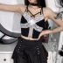 summer diablo style lace stitching camisole nihaostyles wholesale clothing NSGYB98505