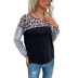round neck stitching sweater nihaostyles clothing wholesale NSYYF88557