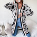 Long Buttonless Leopard Print Cardigan nihaostyles clothing wholesale NSYYF88564