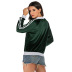 Thin Zipper Striped Long Sleeve Jacket nihaostyles clothing wholesale NSYYF88596