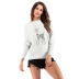 Christmas reindeer printed pullover sweater nihaostyles wholesale Christmas costumes NSYYF88598