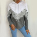 long-sleeved lace stitching hooded sweatershirt nihaostyles wholesale clothing  NSDMB88637