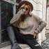 solid color turtleneck knitted sweater nihaostyles wholesale clothing NSDMB88727
