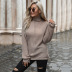 solid color turtleneck knitted sweater nihaostyles wholesale clothing NSDMB88727