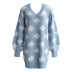 knitted lantern sleeve dress nihaostyles clothing wholesale NSMY88847
