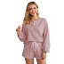 buckle solid color double-sided pajamas nihaostyles clothing wholesale NSMDS88930
