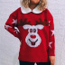 lapel thickened long-sleeved deer Christmas themed pullover sweater nihaostyles wholesale Christmas costumes NSSX88943