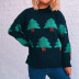 Suéter de cuello redondo de manga larga con árbol de Navidad nihaostyles al por mayor disfraces de Navidad NSSX88953