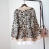leopard print loose jacket long-sleeved cardigan nihaostyles clothing wholesale NSSX88970