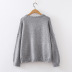 suéter suelto de color sólido nihaostyles ropa al por mayor NSSX88971