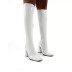 botas de tubo largo de tacón alto de cuero brillante de tacón grueso con punta cuadrada nihaostyles ropa al por mayor NSYBJ89014