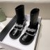 back zipper round head thick heel boots nihaostyles clothing wholesale NSYBJ89028