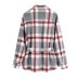 autumn lapel plaid single-breasted woolen shirt coat nihaostyles wholesale clothing NSAM89045
