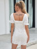 Sexy Short-Sleeved Backless Drawstring Hollow Dress NSLIH89083