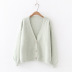 solid color single-breasted long-sleeved loose knit cardigan nihaostyles clothing wholesale NSSX89113