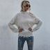 strapless high neck pullover sweater nihaostyles clothing wholesale NSDMB89286