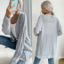 mid-length hollow knitted cardigan nihaostyles clothing wholesale NSDMB89291