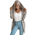 solid color hooded knitted cardigan nihaostyles clothing wholesale NSDMB89296