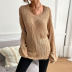 knitted twist sweater nihaostyles wholesale clothes NSYYF89344