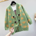 horn buckle love pocket long-sleeved knitted cardigan nihaostyles clothing wholesale NSSX89363