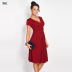 deep V-neck slim-fit pleated short-sleeved dress nihaostyles wholesale clothes NSLIH89542