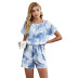 gradient color round neck one-piece pajamas nihaostyles clothing wholesale NSMDS89689