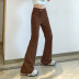 Solid Color High-Waist Corduroy Loose Draped Wide-Leg Pants NSKAJ90018