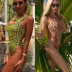 Sexy Leopard Print Hollow One-Piece Swimsuit NSCMB98703