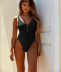 Sexy Solid Color One-Piece Swimsuit NSCMB98706