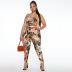 printed backless sling jumpsuit nihaostyles clothing wholesale NSOSD98809