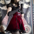 Early Dark Style Lace Stitching Lace-Up Dress NSGYB99106