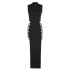 Solid Color High Slit Tie Dress NSAFS102473