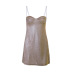 Glitter Rhinestone Solid Color Sheath Dress NSAFS102477