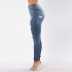 Washed hole high-rise jeans nihaostyles wholesale clothes NSJC102937