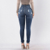 Washed hole high-rise jeans nihaostyles wholesale clothes NSJC102937