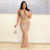 Net Yarn Perspective Hot Diamond Slim Prom Dress NSZH103187