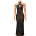 Net Yarn Perspective Hot Diamond Slim Prom Dress NSZH103187