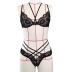 Lace Strap Three-Point Sexy Lingerie Set NSFQQ103262