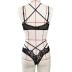 Lace Strap Three-Point Sexy Lingerie Set NSFQQ103262