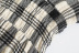Long-Sleeved V-Neck Plaid Shirt Dress NSXFL103306