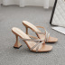 Cross-Belt High-Heeled Sandals Slippers NSSO103318
