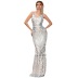 Fishtail Sequins Slim Prom Suspender Dress NSKAN103368