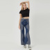 Sexy Color Contrast High-Waist Straight Jeans NSFR103521