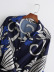 Printed Satin Knotted Shirt Dress NSXFL103629