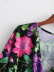 V-Neck Printedlong Sleeve Dress NSXFL103637